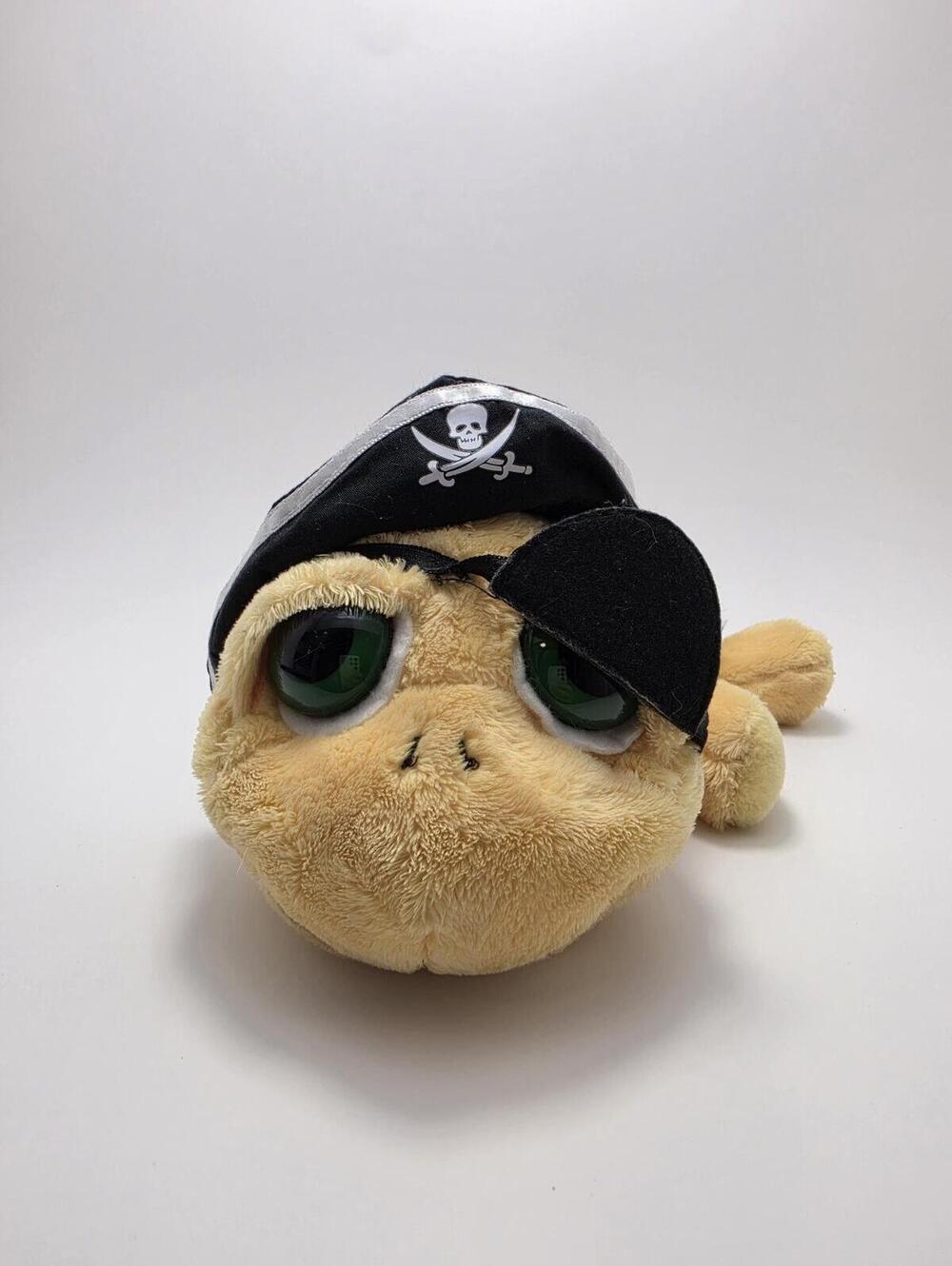 Russ "Shelly" the Beige Turtle Pirate Hat Detached on one side (8 inch)